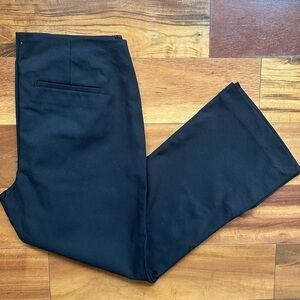 Ecru Cropped Split Hem Pants